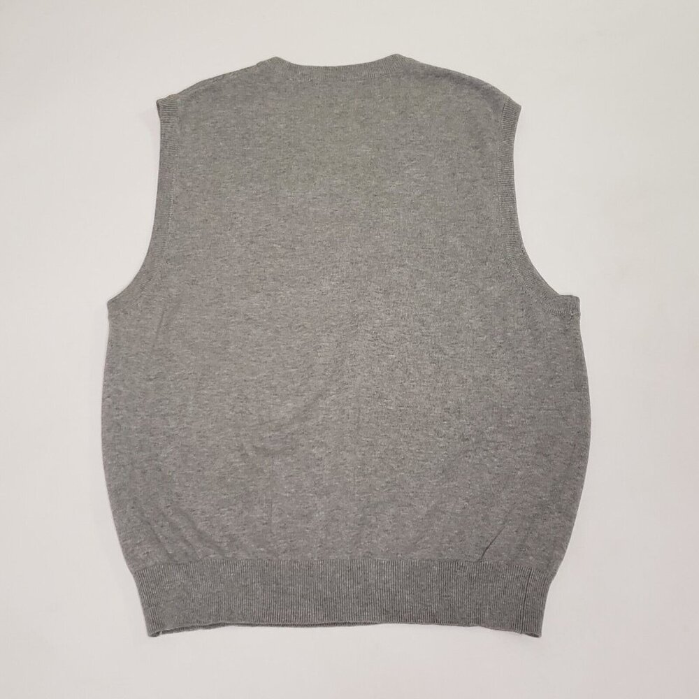 Greg Norman Golf Sweater Vest Men's Size Large Sleeveless Grey Preppy Career - Picture 16 of 16